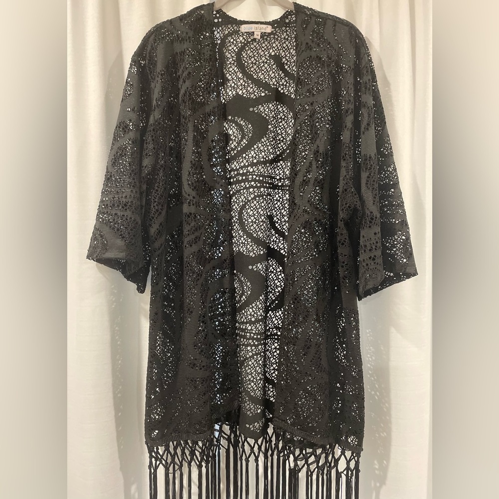 Blue Island Woven Sheer Coverup. *Excellent Condition*. Size M - Picture 1 of 6